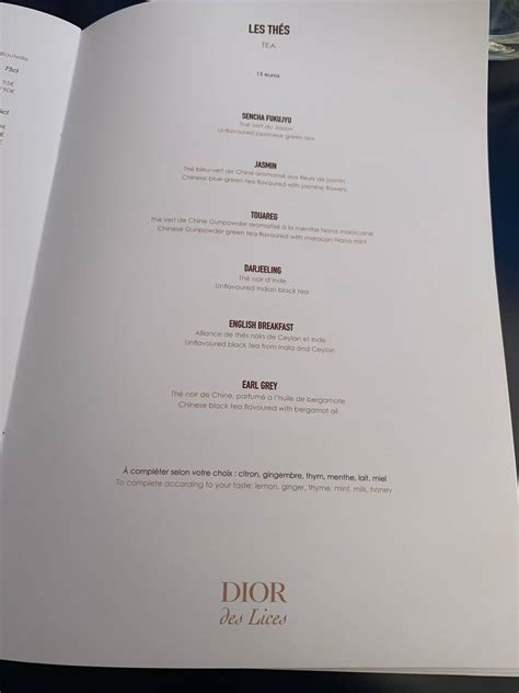 dior café des lices|dior des lices menu.